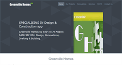 Desktop Screenshot of greenvillehomes.com.au