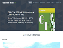 Tablet Screenshot of greenvillehomes.com.au